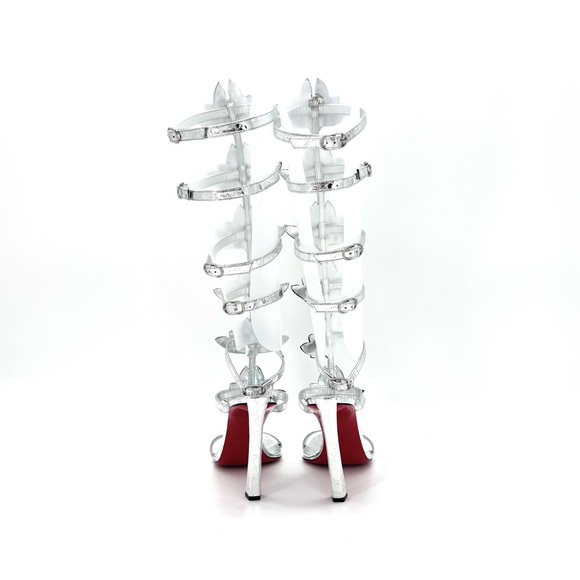 NEW Christian Louboutin x Marvel Sea Warrior 100 Gladiator Knee High Sandals 40 - Picture 3 of 9
